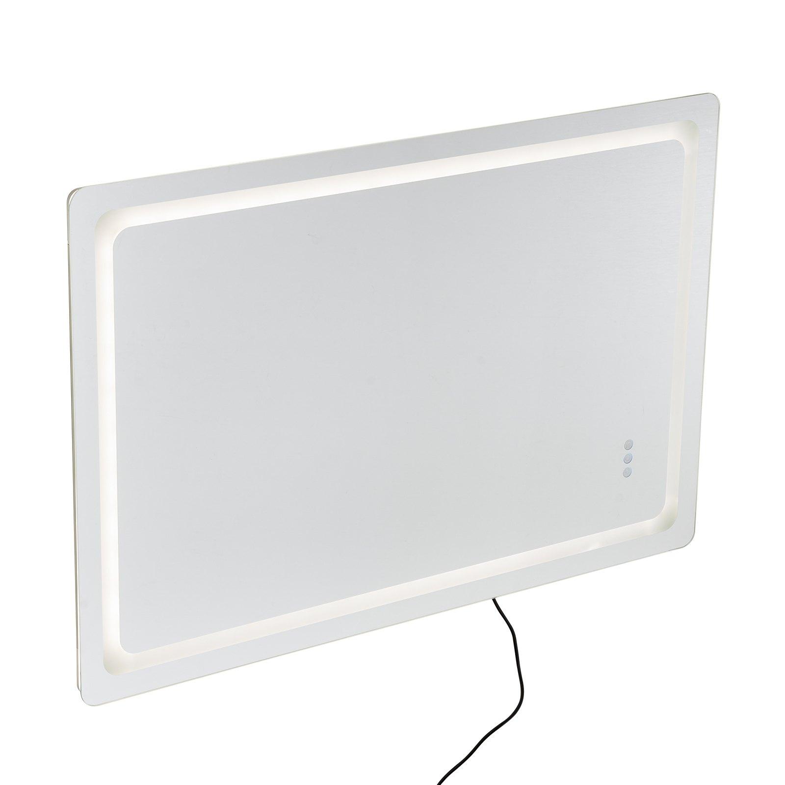 VEVOR LED Bathroom Mirror, 32" x 48" LED Bathroom Vanity Mirror with Frontlit and Backlit, Anti-Fog Memory Mirror with Lights, Stepless 3 Colors Temperature Dimmable Bathroom Mirror, Wall Mounted