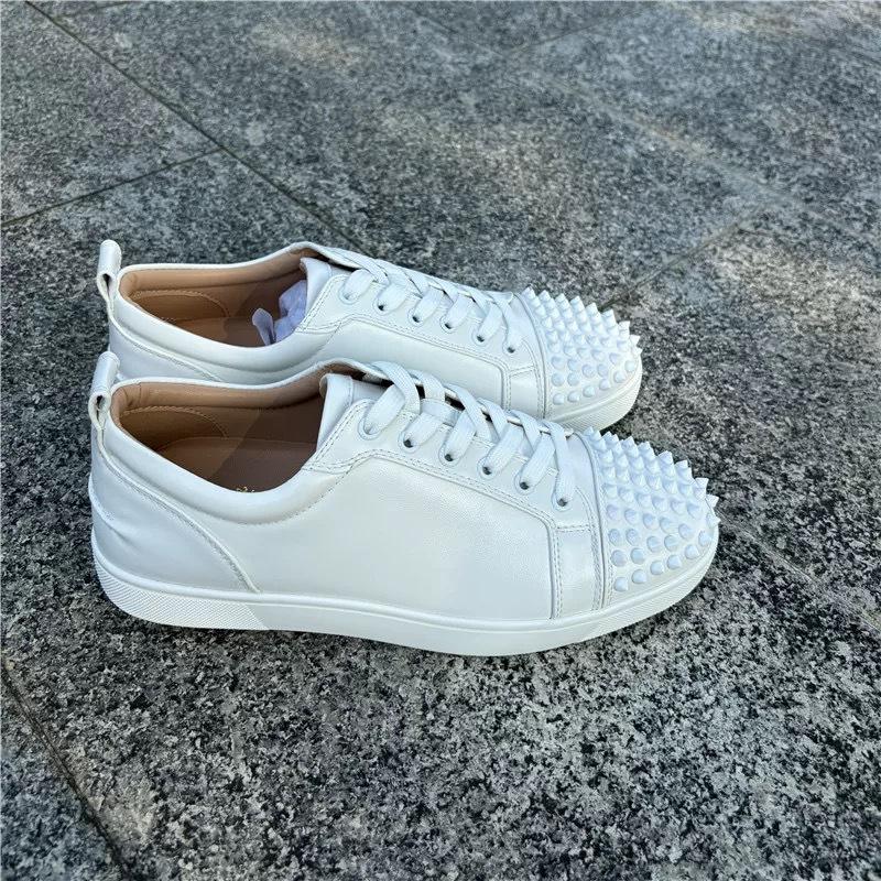 Men's Lace-Up Casual Sneakers - Artificial Leather Upper, Breathable Design, Non-Slip Grip, Rubber Sole, Versatile Classic Sports Shoes