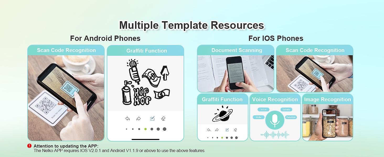NELKO P21 Bluetooth Thermal Label Printer, Portable Label Maker, Thermal Printer for Organization, Storage, Office and Home