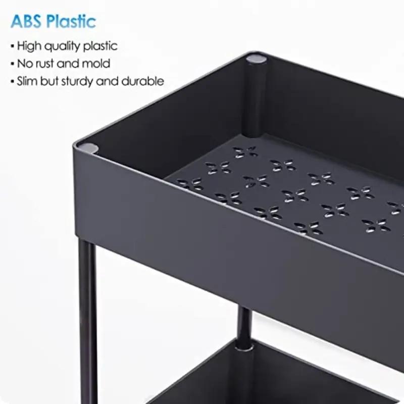 Portable Mobile Storage Trolley - Multi-layer Shelf, Space-saving Practical Trolley for Kitchen, Bathroom, Bedroom and Office, Suitable for Household and Commercial Use, Home Organization, Multi-functional Storage