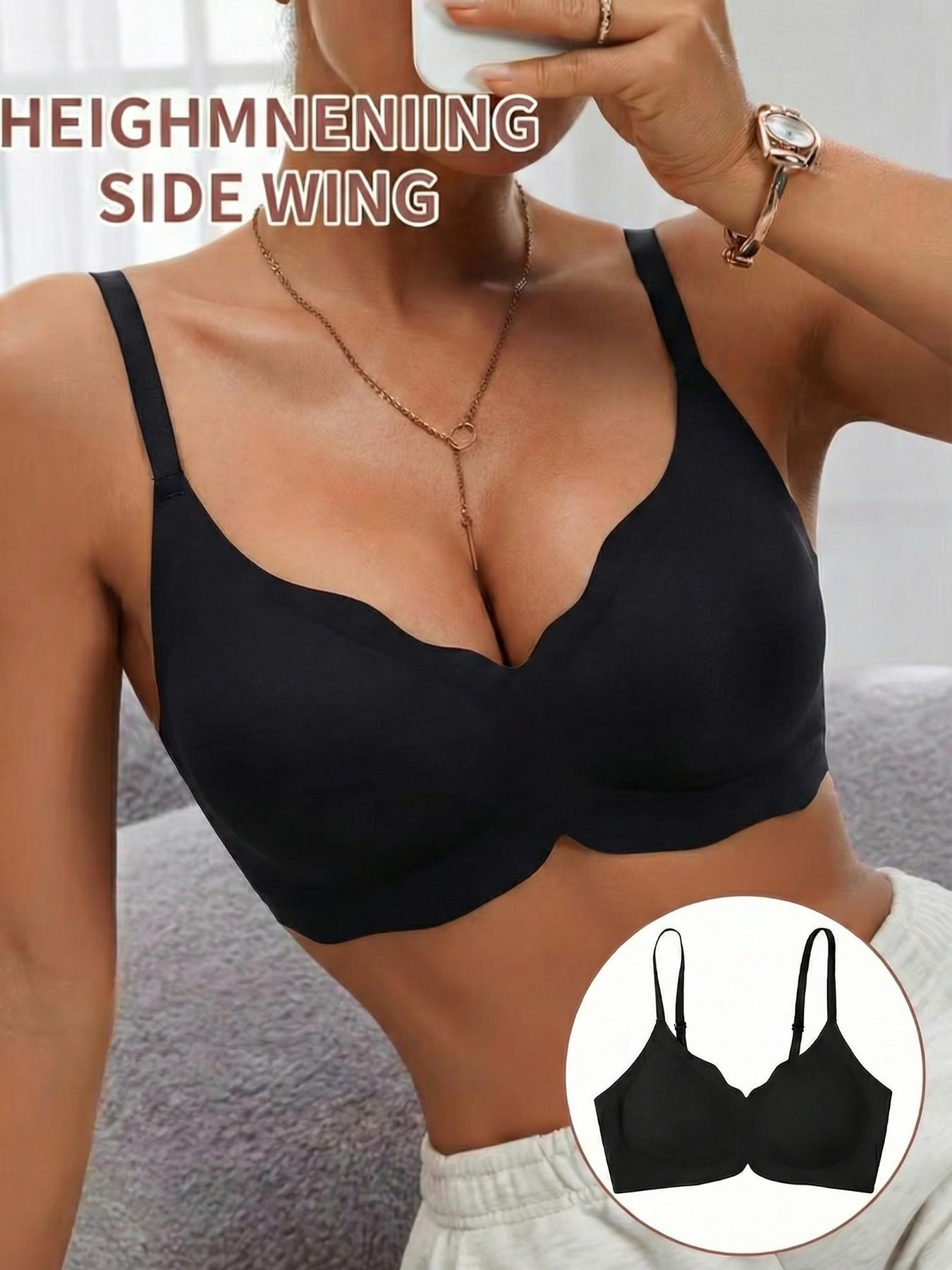 High-Quality No Underwire Bra, Seamless Wireless, Comfortable Jelly Pad, Adjustable Straps, Trendy Bralette for Women, Full Coverage, Max Support