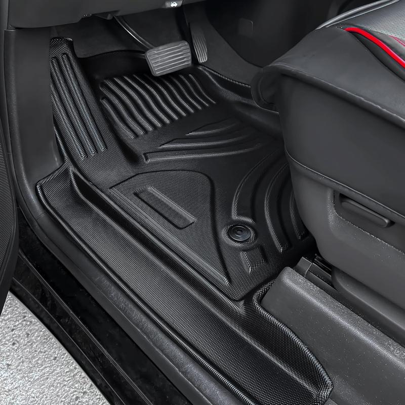 OEDRO Floor Mats & Cargo Liner Fit for Toyota Highlander 2020-2023 7 Seats W/O Subwoofer, Floor Liners Back Seat All Weather Car Liner 3 Row Trunk Mat with Backrest Mat Car Mats Accessories