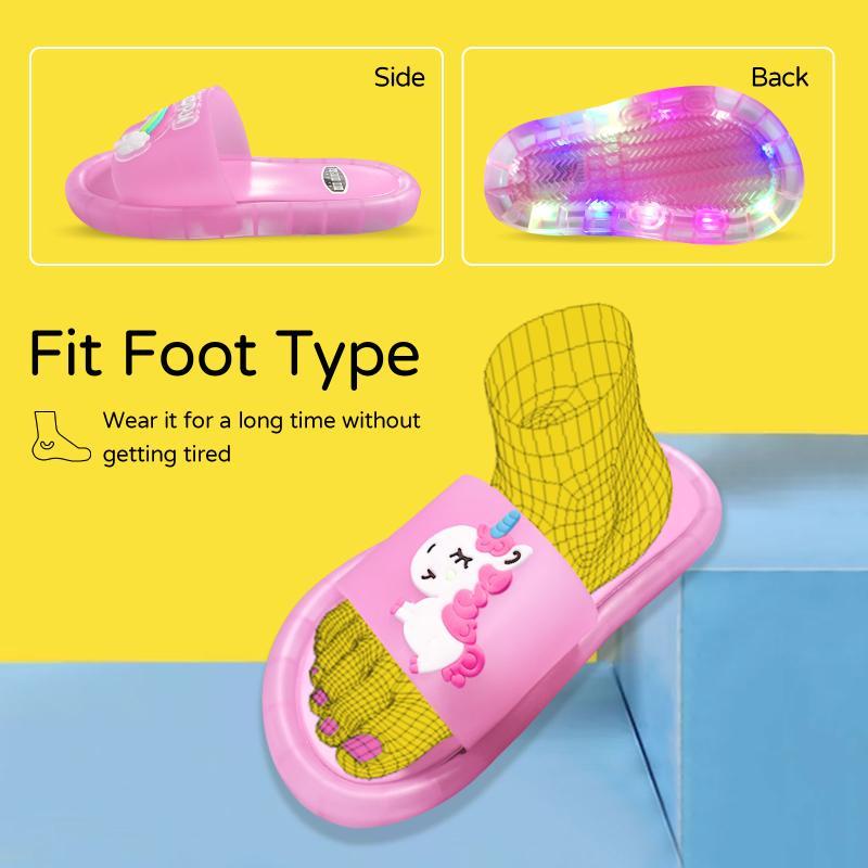 Girl Slippers Children LED Kids Slippers Baby Bathroom Sandals Kids Shoes for Girl Boys Light Up Shoes Toddler