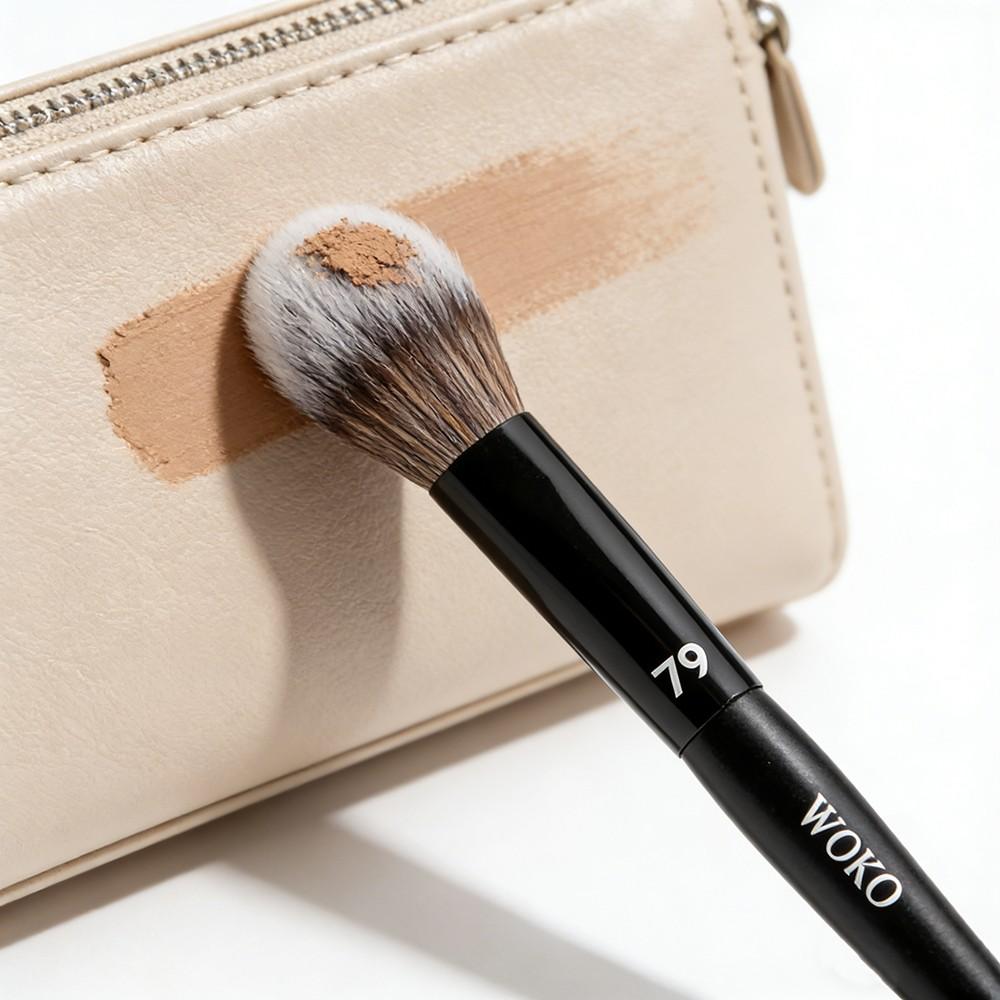 Pro79# Contour Brush, Face Contour Setting Powder, Sculpting Brush, High Quality Tapered Highlighter, Contour Powder Makeup Tool