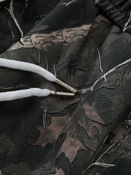 Men's Camo Tree Print Pants, Street Fashion Casual Loose Trousers for Daily Wear, Men's Bottoms for Summer