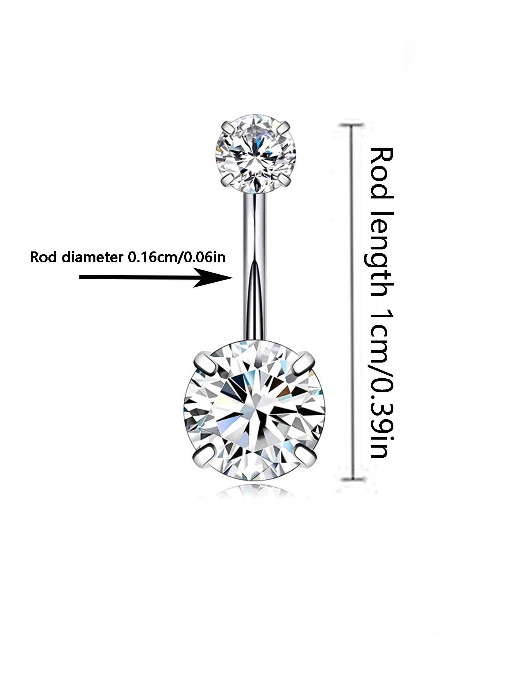 14G 10mm Navel Piercing Jewelry Set, CZ Belly Button Rings, Dangle Butterfly Heart Bowknot Belly Piercing for Women Girls, Hypoallergenic Navel Barbell Body Jewelry for Summer Beach