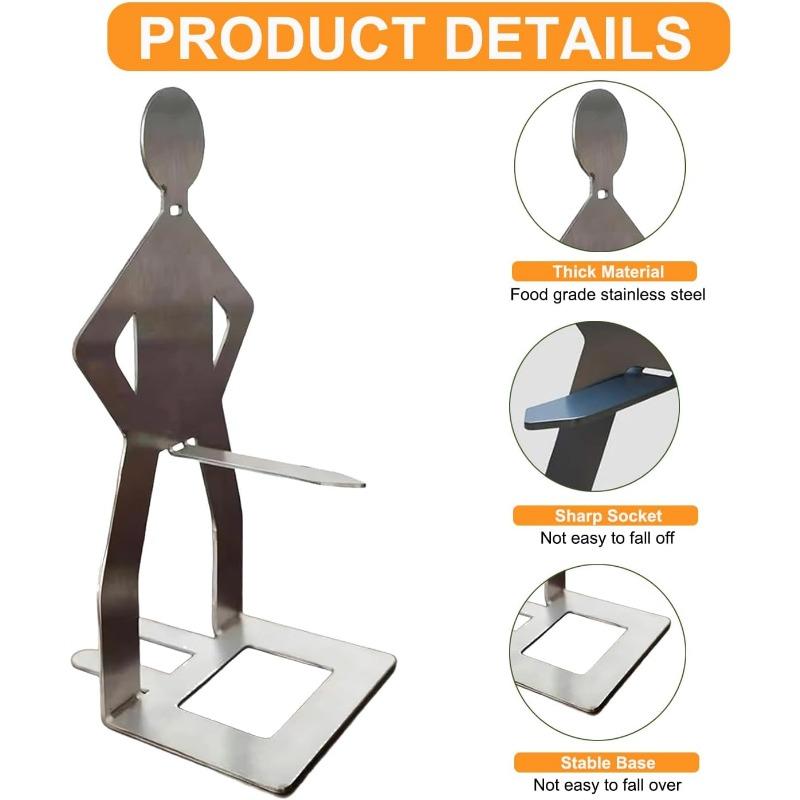 4PCS Hot Dog Grill Rack, Funny BBQ Sausage Holder Set, Perfect Gift for Men, Camping, Parties & Backyard Grilling