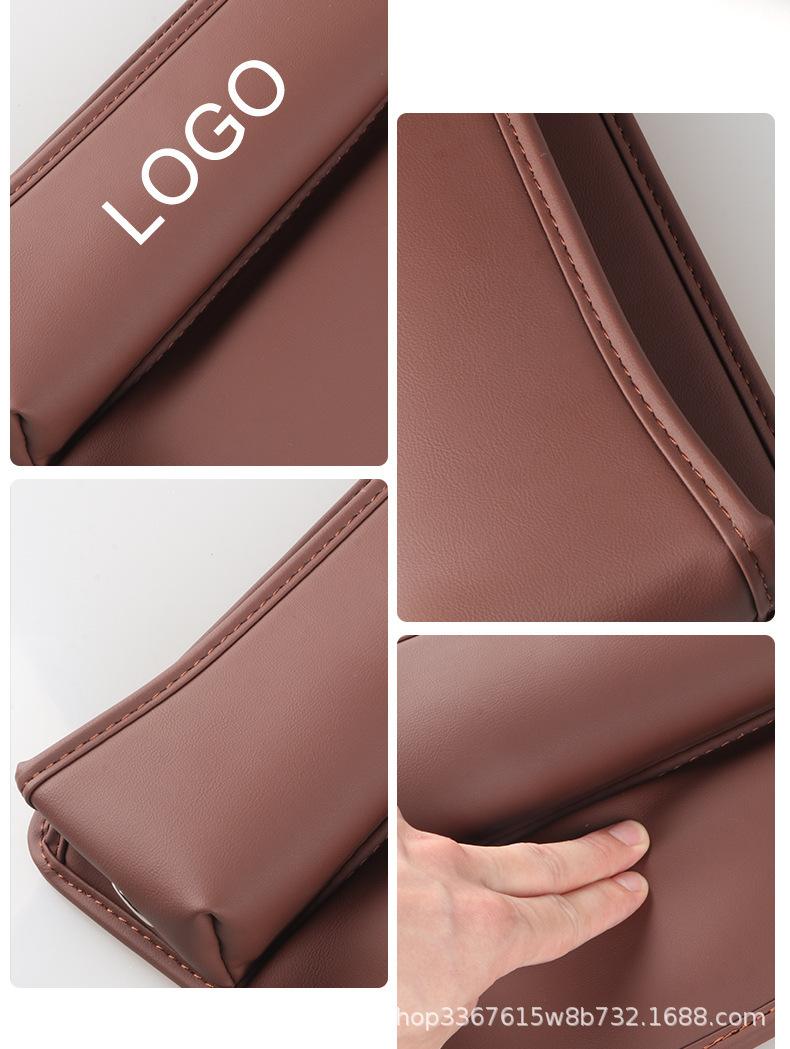 Car Seat Side Storage Box Car Interior Organizer Tray with Non Slip Mat for Phone Wallet Small Items Car Accessories for Auto Vehicles