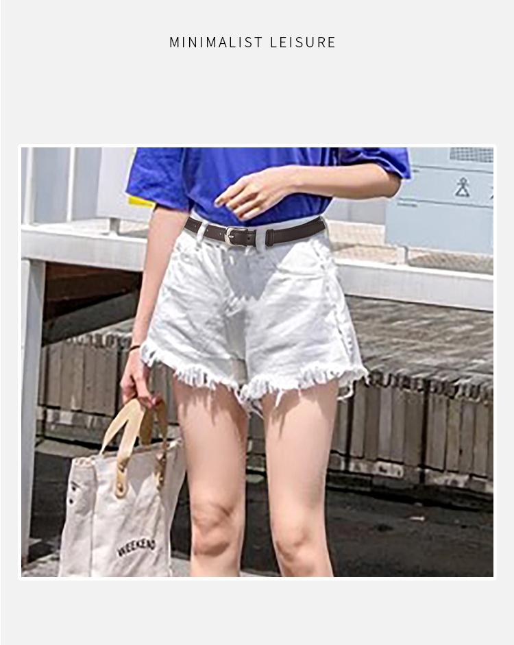 Shiny Silver Color Buckle Belt, Elegant Simple Design, Decorative Student and Younger Adult Waistband, Korean Fall Accessory, Pu Buckle Belt