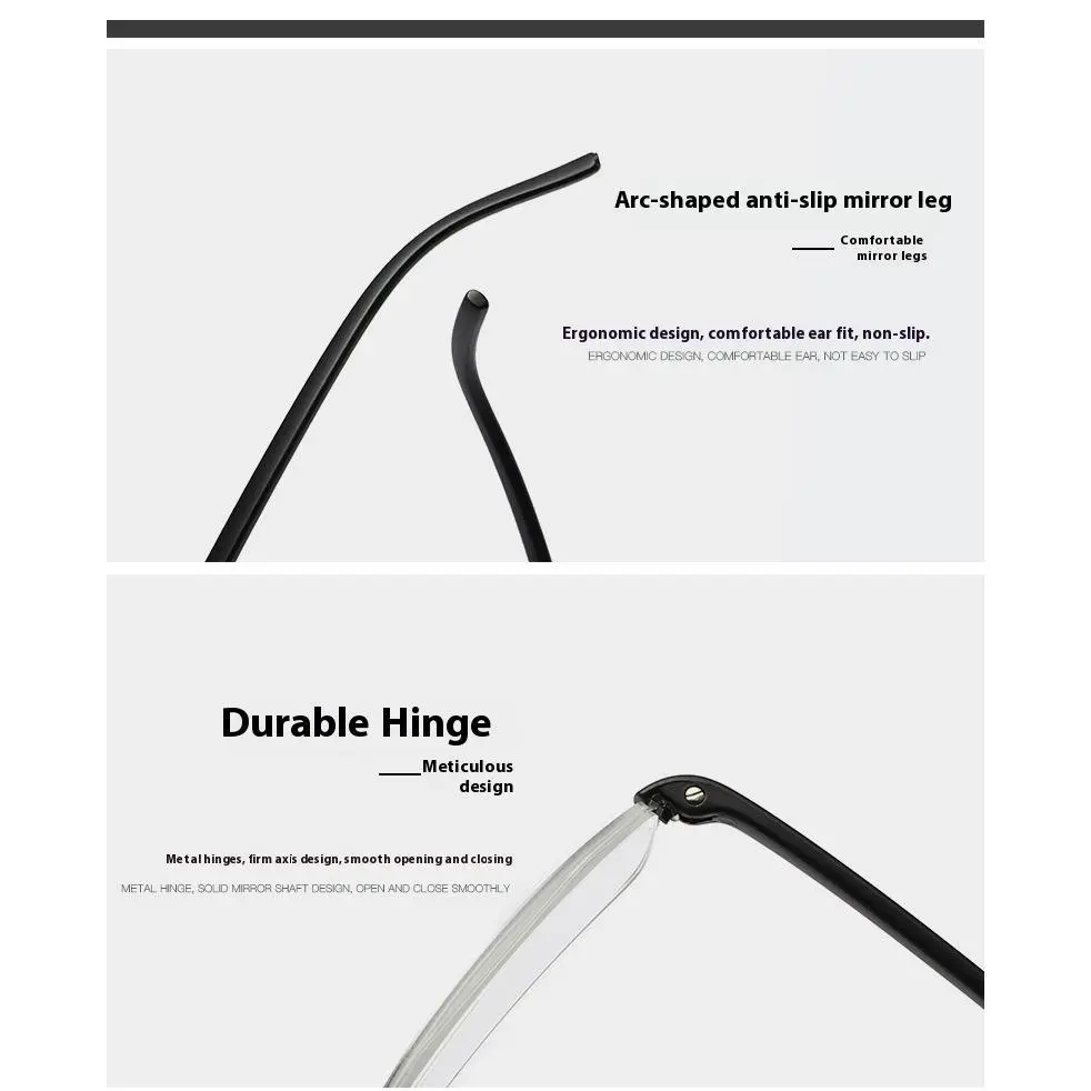 2Pcs Suit Anti-blue Light Reading Glasses Ultralight TR90 Sport Presbyopia Eyeglasses Women Men Far Sight Eyewaer With Case