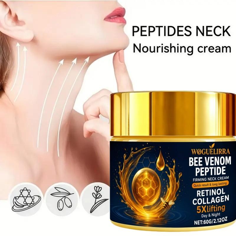 5x Collagen Bee Venom Cream, Moisturizer, Skin Care, Tightens Double Chin and Neck, Rich in Collagen, Retinol, Nicotinamide, Hyaluronic Acid, Suitable for All Skin Types