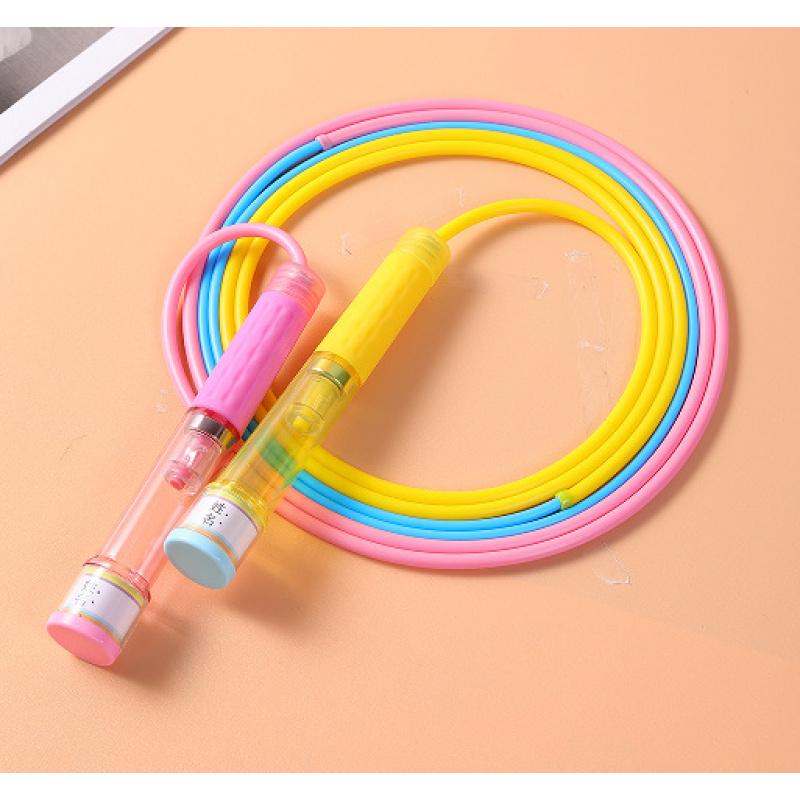 Factory Direct Kids Jump Rope Double Bearing Transparent for Preschoolers Beginners Students PE Test Speed Training