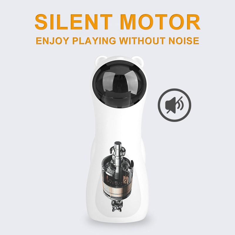 Bear Automatic Laser Cat Toy, Smart Cat Toy Infrared Dot Light, Electric Rotating Cat Teaser, Dual Power (aa Batteries + USB)