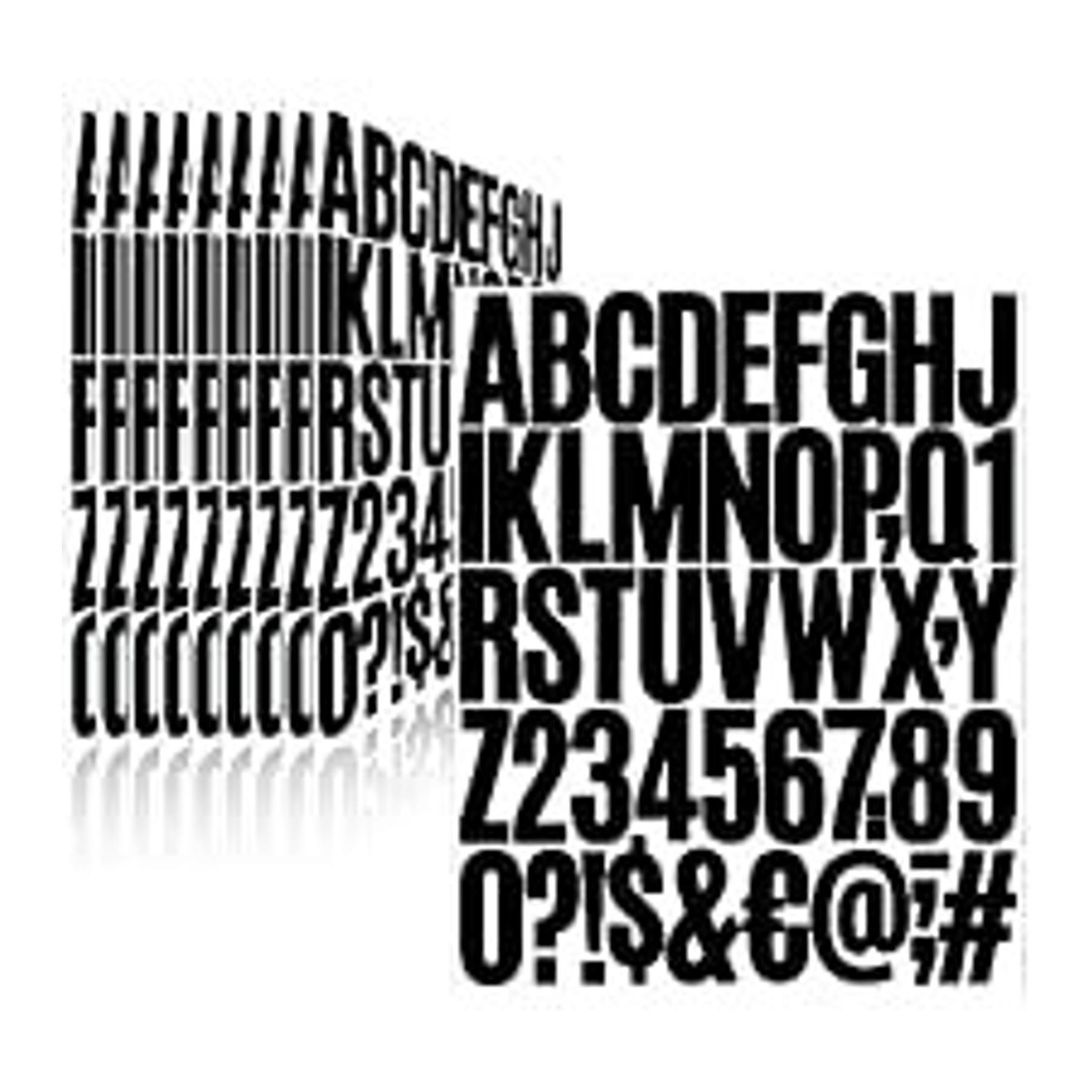 3 Inch Waterproof Vinyl Alphabet Letter Stickers for Mailbox Numbers