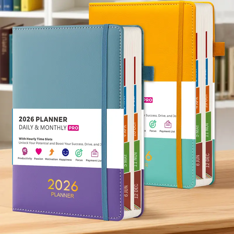 Academic Diary 2025,Leather Cover A5 Diary 2025 Day Per Page 5.7x - View #4