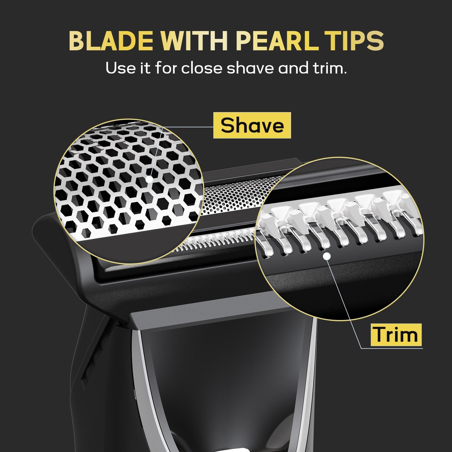 Largner Four-In-One Personal Care Trimmer Multigroomer, Ideal for Beards, Body, Nose, and Hair Grooming, Versatile and Efficient Haircut Tool