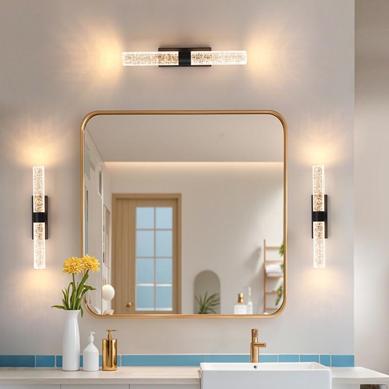 2Pcs Wall Lamps, Luxury Crystal LED Wall Lights, USB Rechargeable, 4000mAh, Magnetic Mount for Wireless Installation, Remote-Controlled Dimming, For Dining Rooms, Bedrooms and Bathroom Mirror Wall Lighting