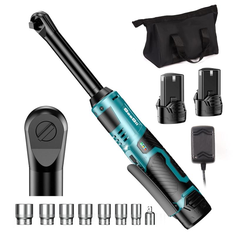 Seesii 1/2'' WH700 3-In-1 Impact Wrench + 3/8" Ratchet Wrench Seesii 1/2'' WH700 3-In-1 Impact Wrench + 3/8" Ratchet Wrench