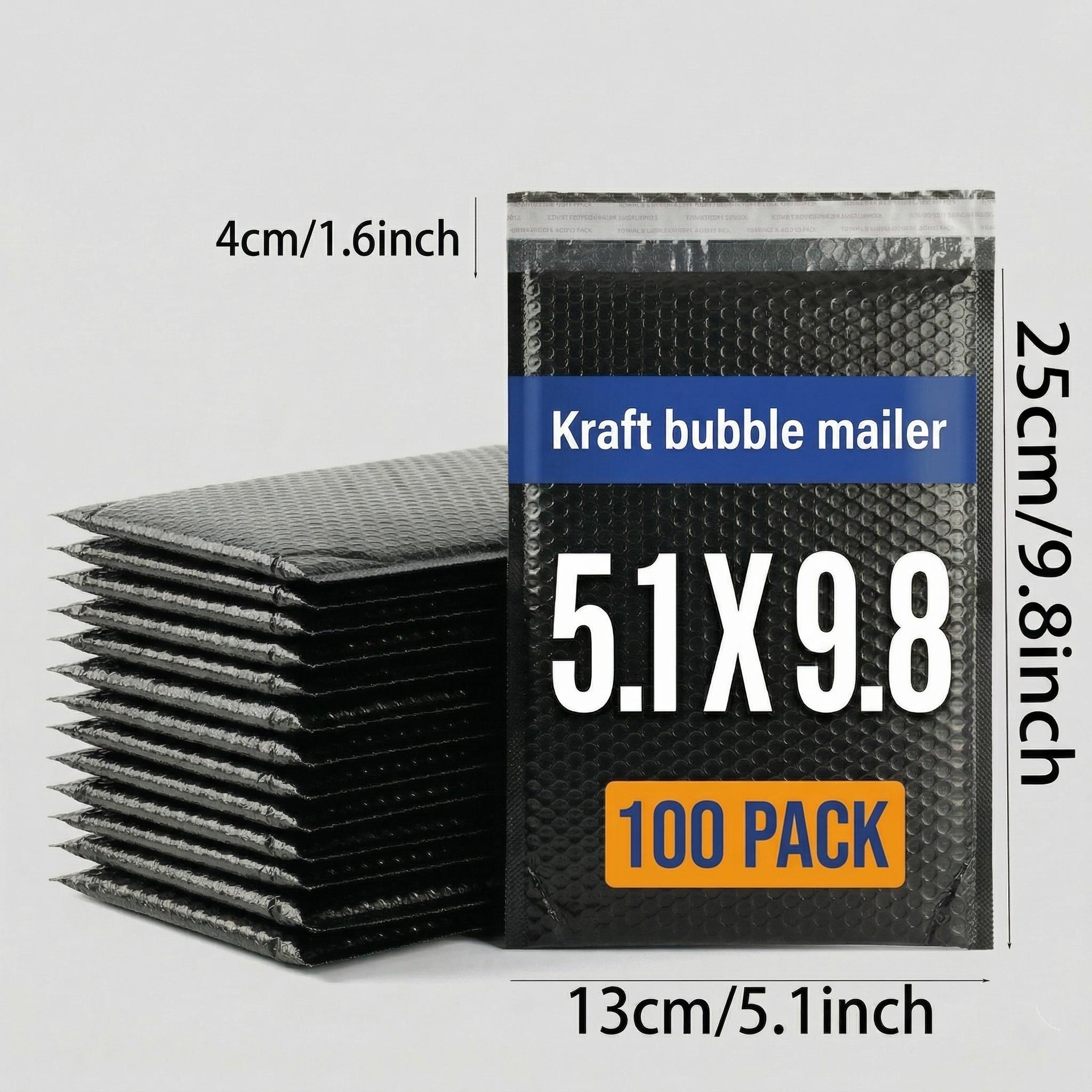 50/100 Pcs 5.1x9.8 Inch Opaque Poly Bubble Mailers, Waterproof Self Sealing Cushioning Padded Shipping Bags, Shockproof Privacy Protection Mailing Packaging Supplies 50/100 Pcs 5.1x9.8 Inch Opaque Poly Bubble Mailers, Waterproof Self Sealing Cushioning Padded Shipping Bags, Shockproof Privacy Protection Mailing Packaging Supplies