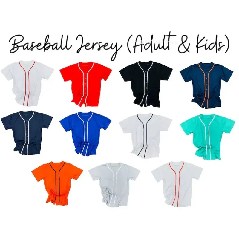 Custom Blank Baseball Jersey Breathable Mesh Practice Uniform for Team Sports  Lightweight Athletic Shirt for Training & Games