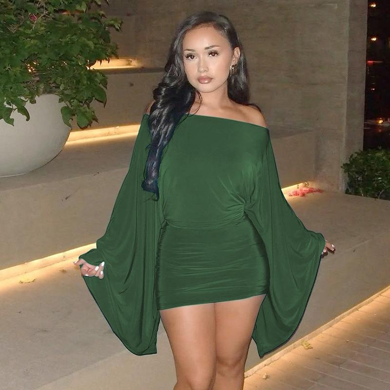 Women Spring Autumn Long Sleeve Party Club Evening Elegant Bodycon Mini Dress date night formal wear wardrobe staple street style classic minimalist cocktail attire chic look refined special occasion
