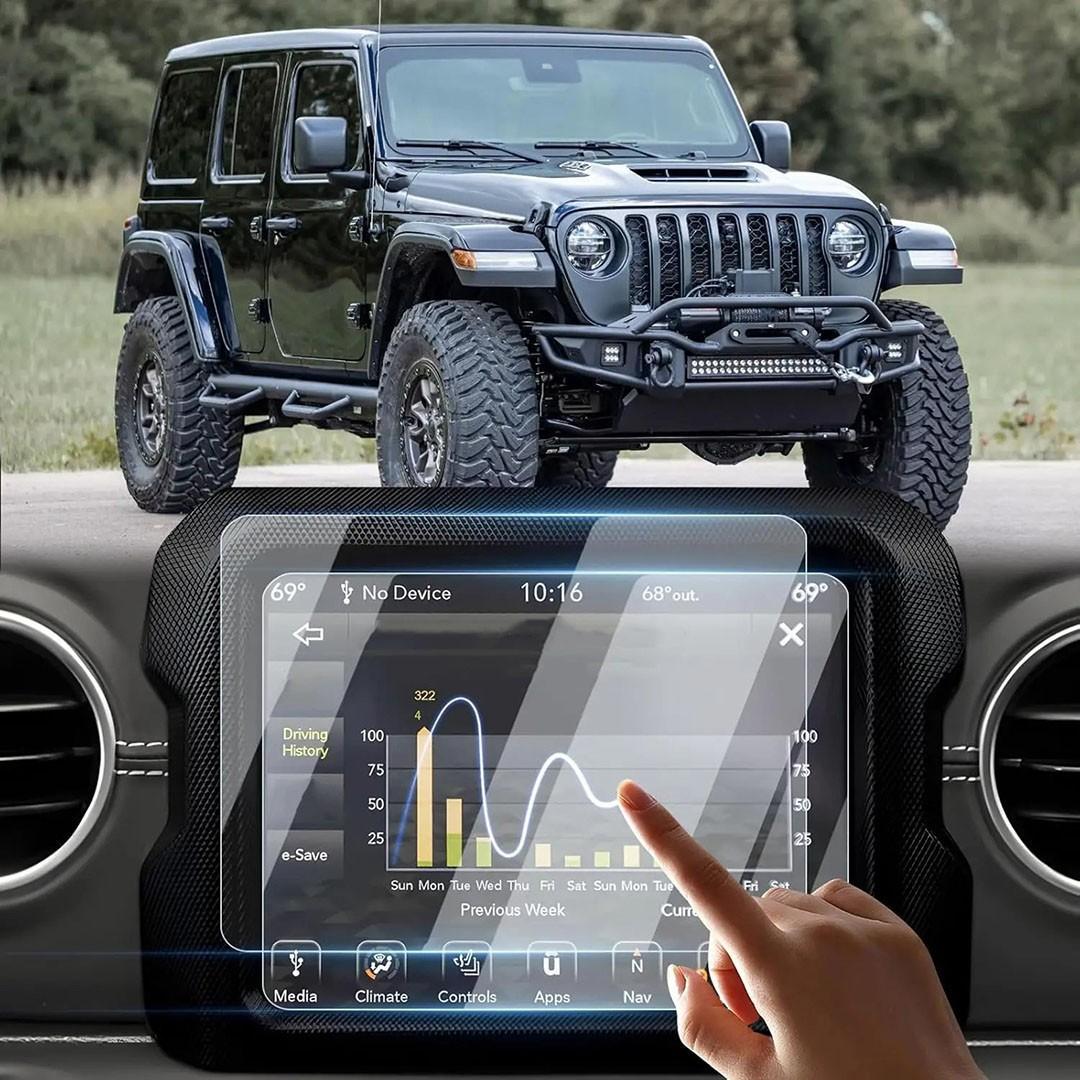for Jeep Wrangler JL 2018-2022 And Gladiator 2020-2022, 8.4-Inch GPS Navigation Touchscreen Display Tempered Glass Screen Protector