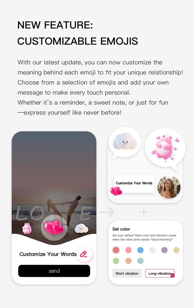 totwoo Candy Original Long Distance Touch Bracelets Functional Love Connect Gift For Boyfriend or Girlfriend or your Familay