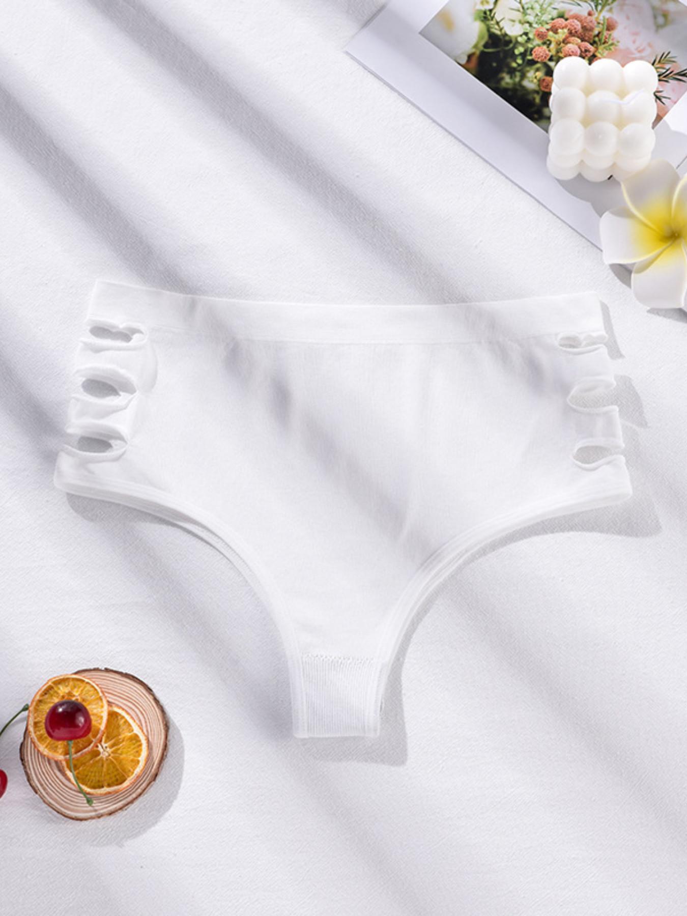 5-Pack Seamless High-Waisted Triangle Panties for Women, Tummy Control and Butt Lifting, Breathable Mesh Design, Comfortable Underwear