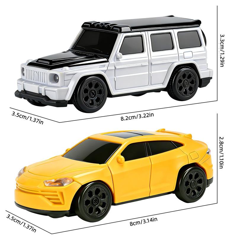 1:64 Desktop Mini Drift RC Car, 2.4g Wireless Control, Four-Wheel Drive High-Speed Drifting, Realistic Lights & Obstacle Accessories
