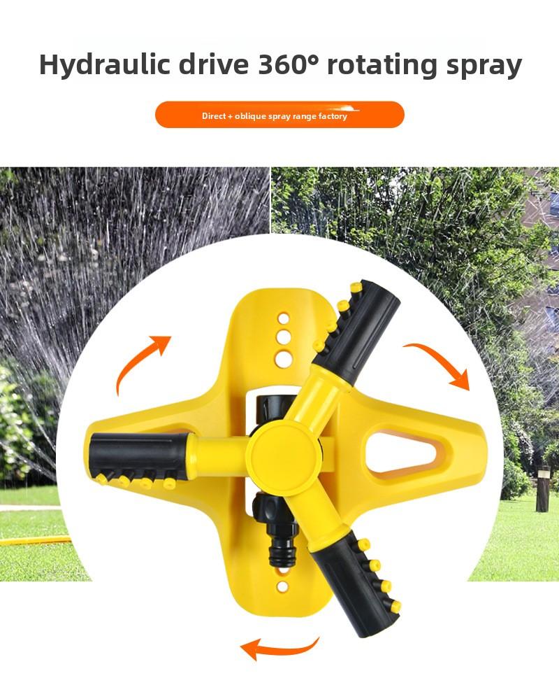 Eco 360-Degree Rotating Automatic Sprinkler for Villas and Gardens, ideal for watering lawns and can be connected in series