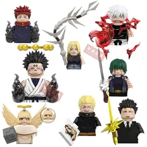 New Animation Movie CHARACTERS Building Blocks Western Cowboy Police Cartoon Mini Action Figures Toys For Kids Christmas Gifts