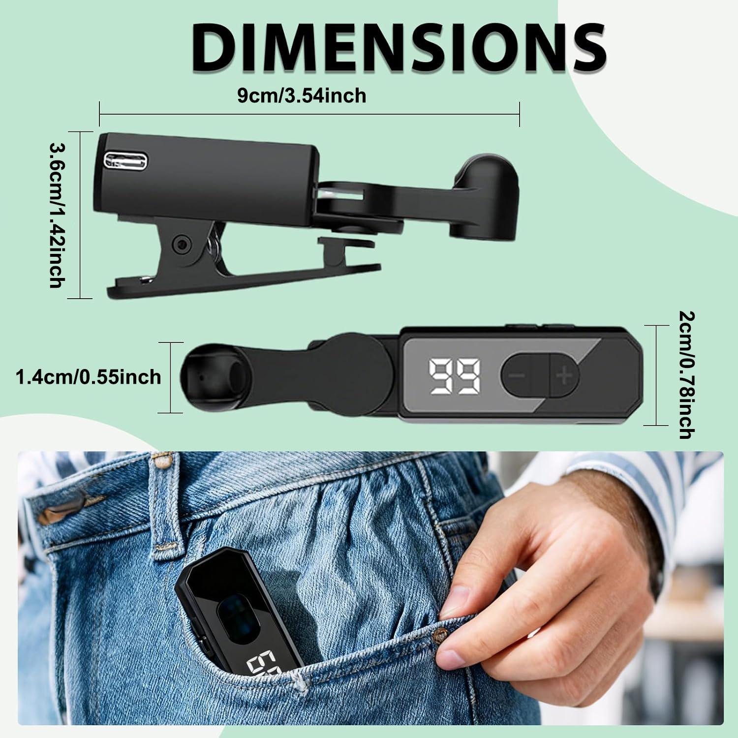 Auto Clicker Smart Tapper for iPhone iPad Android TikTok - Auto Touch Device Clip Digital with 107 Adjustable Speed, Rechargeable，Instant Clicker for Live Stream Likes, Social Media Tasks