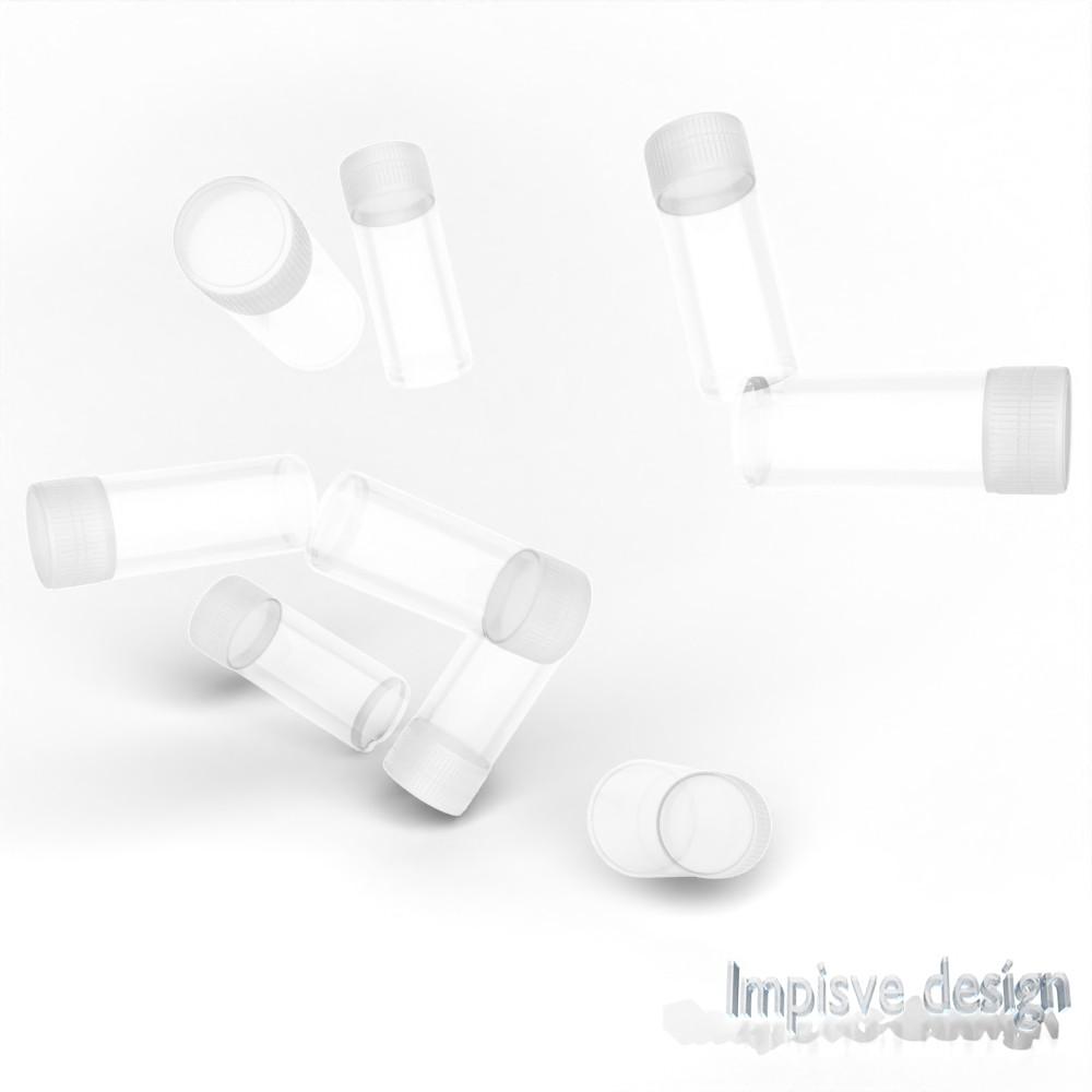 10-Pack Sealed Tube Medicine Organizer, Waterproof Odor-Free Storage Tubes, Classic Style