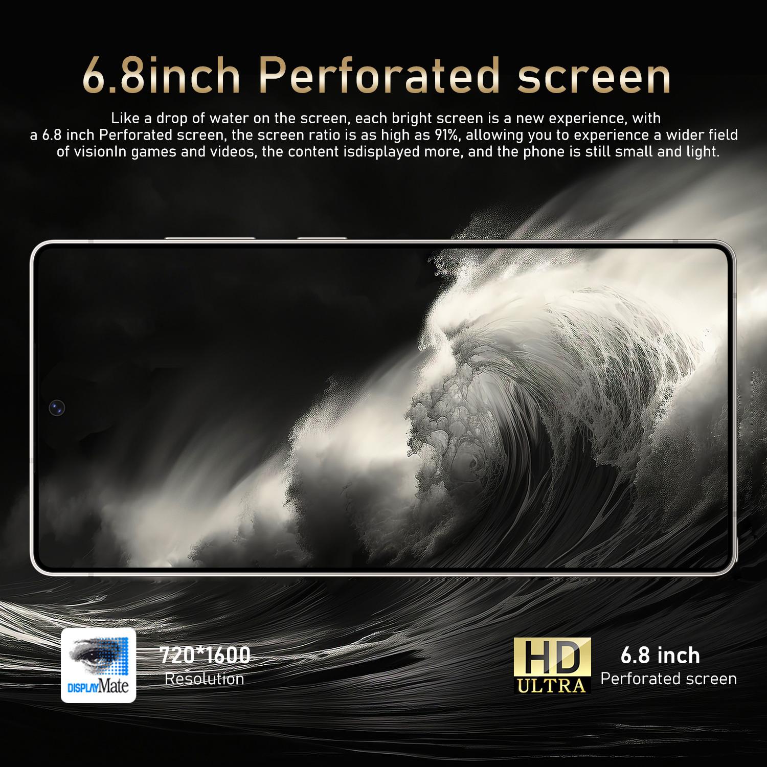 Fuffi Smart Phone 4g Dual Sim 6.8 Inch HD Screen 3gb/4GB RAM 32GB ROM 8mp+16mp Camera 4000mah Battery Install electronic pen and metal integrated frame Android 12 Touchscreen Smartphone Cellphone