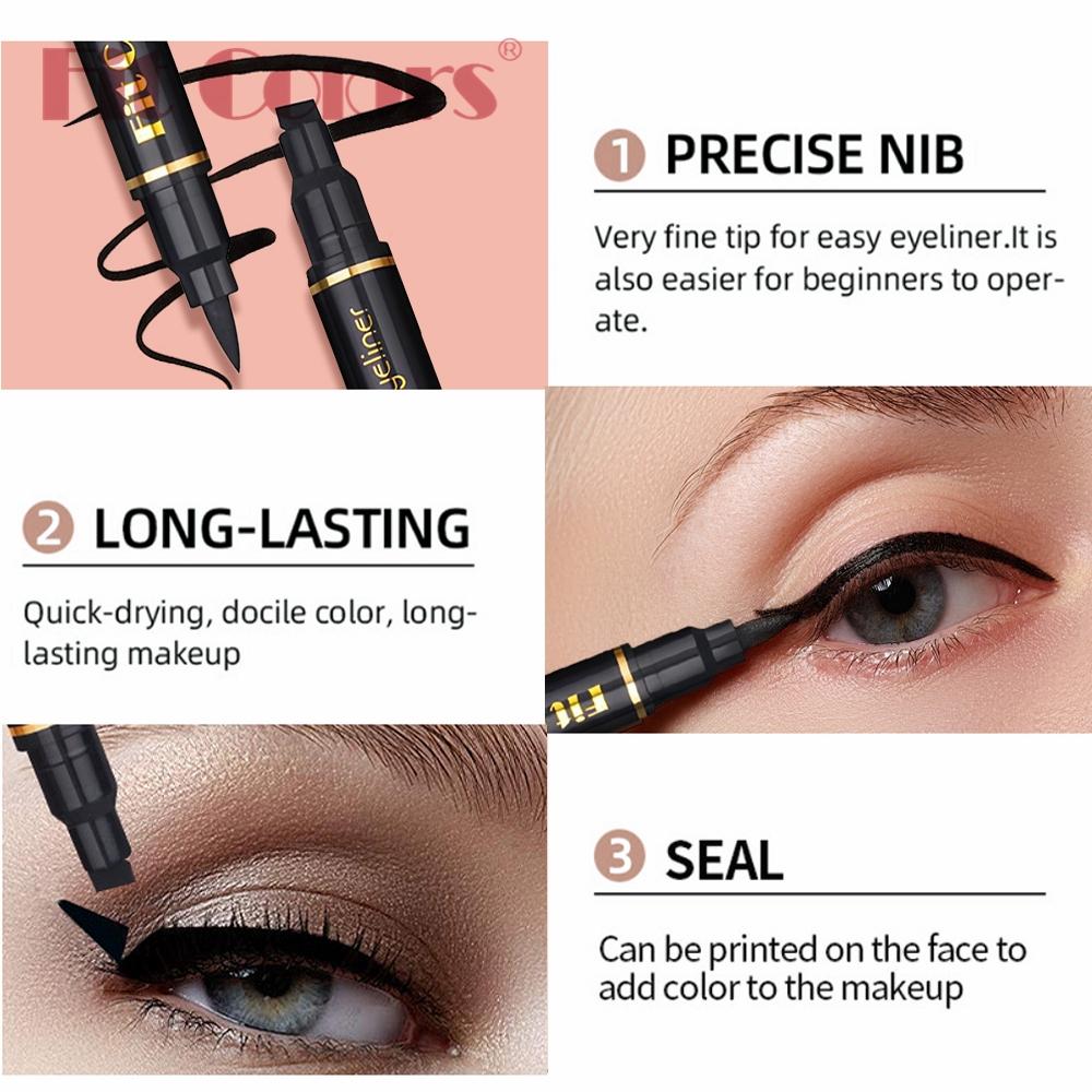 Fit Colors Eyelash Mascara Eye Liner Brow Pen Set, Long Curl Natural Look, Perfect Gift for Eyes, Beauty Essentials Kit