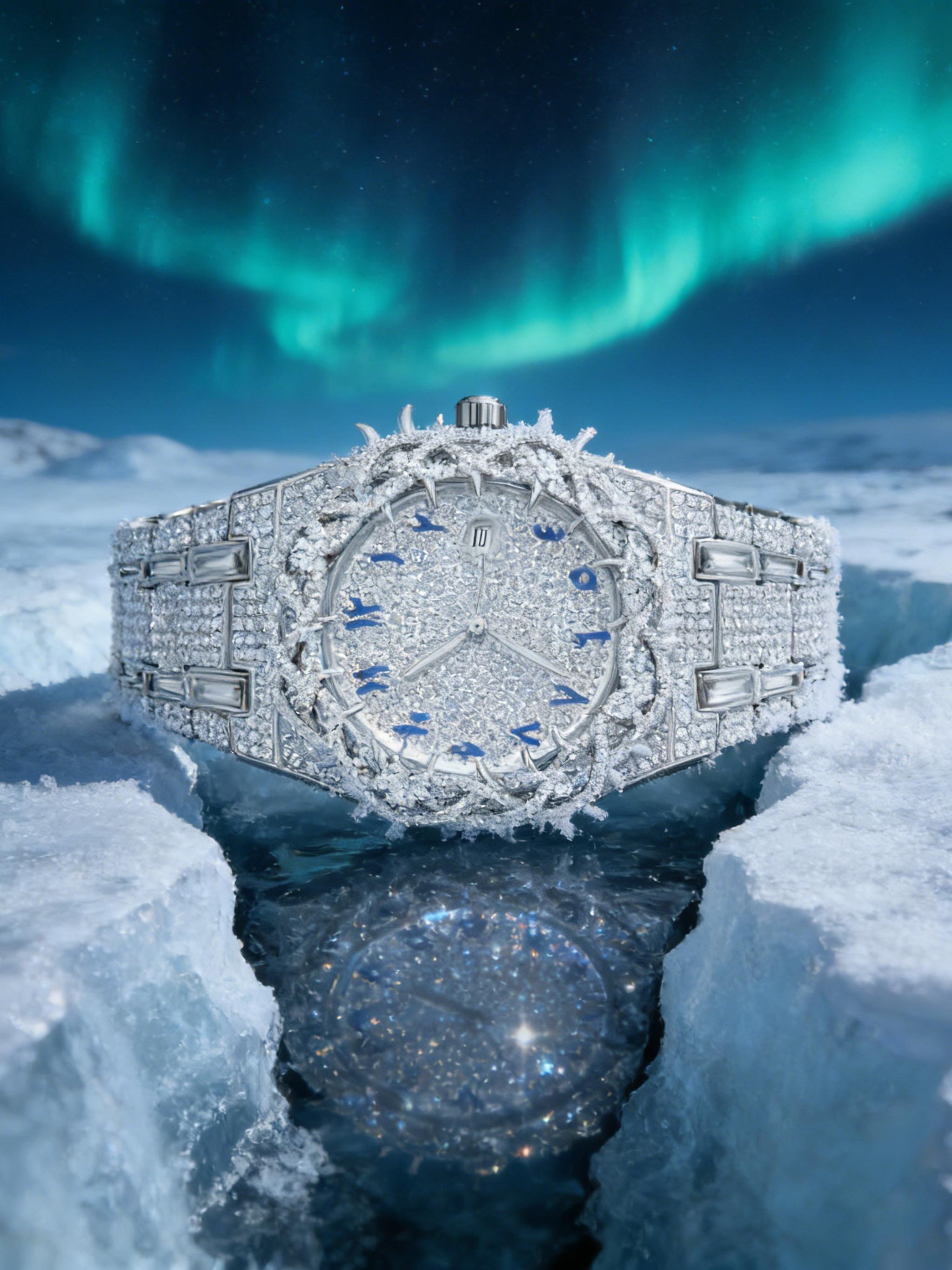 Unisex New Hip-Hop Style Quartz Watch, Rhinestone Strap & Full Iced-Out Large Dial, Unique Zirconia Design Wrist Watch, Party Gift for Men and Women Unisex New Hip-Hop Style Quartz Watch, Rhinestone Strap & Full Iced-Out Large Dial, Unique Zirconia Design Wrist Watch, Party Gift for Men and Women