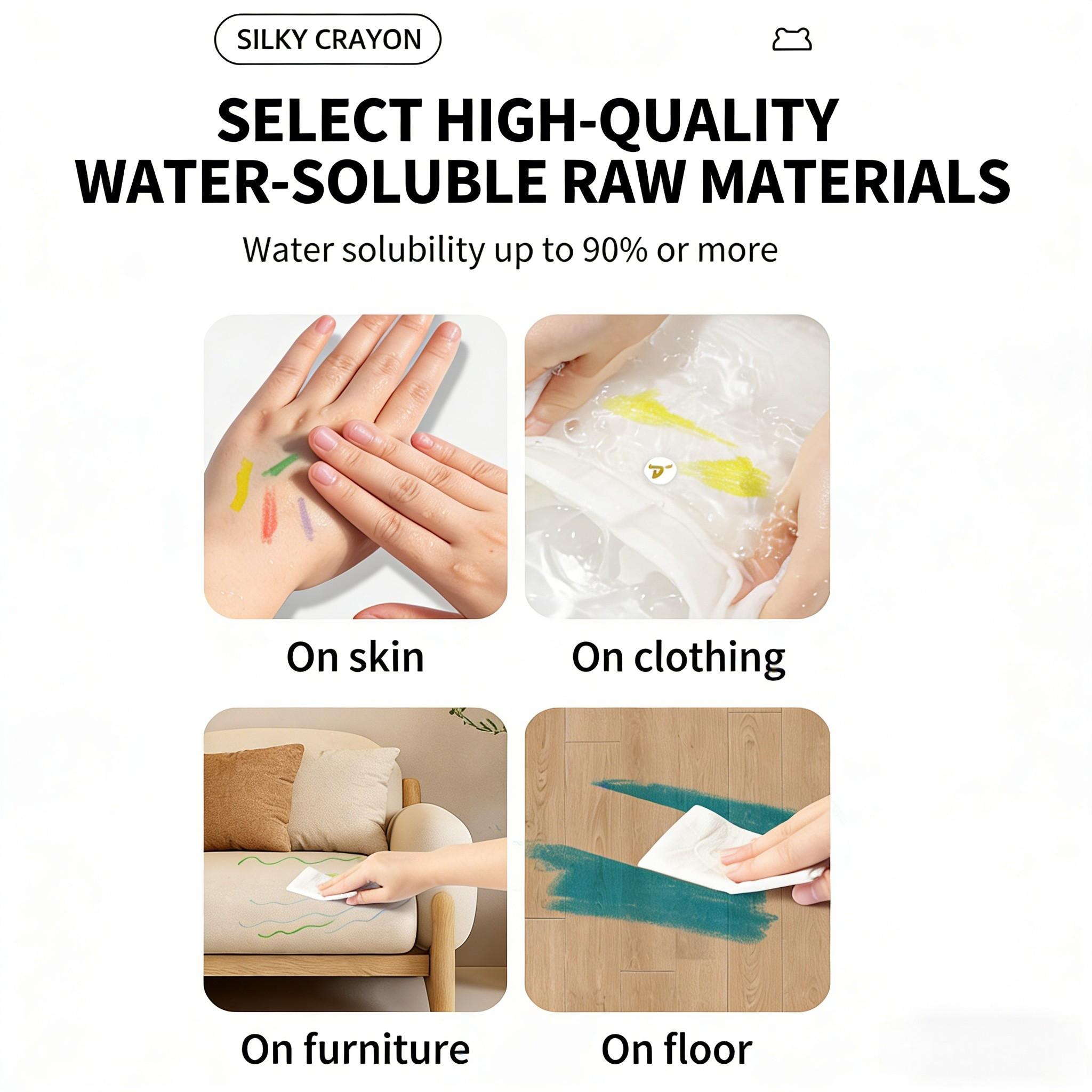 Jumbo Silky Crayons for Toddlers, Easy Grip Twistable Crayons, Non Toxic Washable Crayons, Kids Gifts, toddler crayons ,Easter crayons,Coloring Pencils, Art Supplies, Christmas Gifts