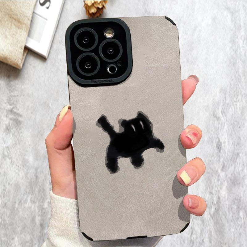 Minimalist Black Cat Silhouette Phone Case, Multiple Colors & Specifications Available, Shock - Absorbing Protective Cover, Suitable for Daily Use & Travel, Stylish & Durable, Fits Most Smartphones