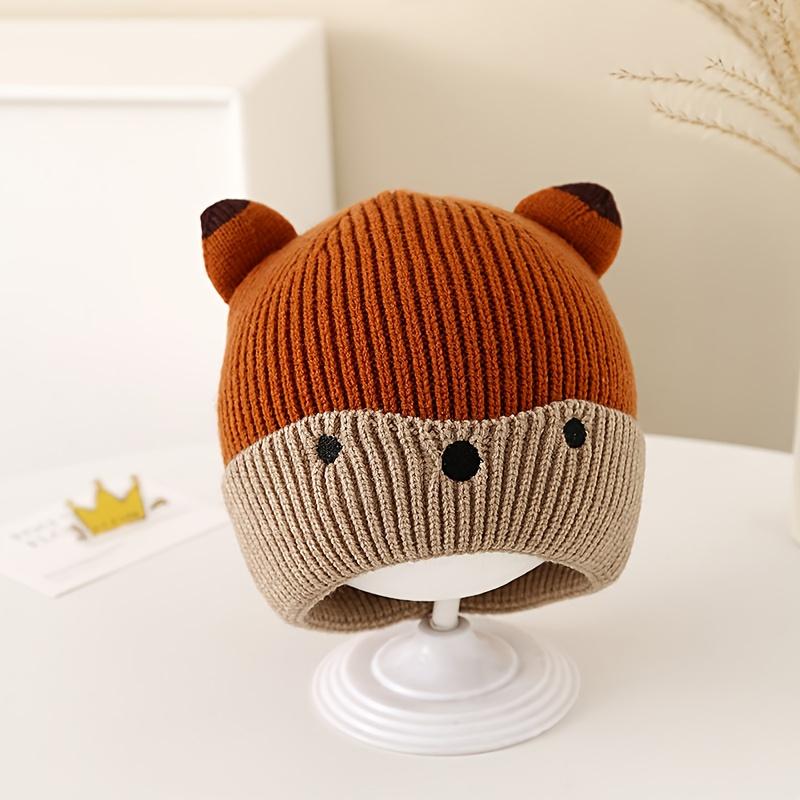 2026 black ear protection hat new knitted autumn men's and women's yarn baby hats diverse