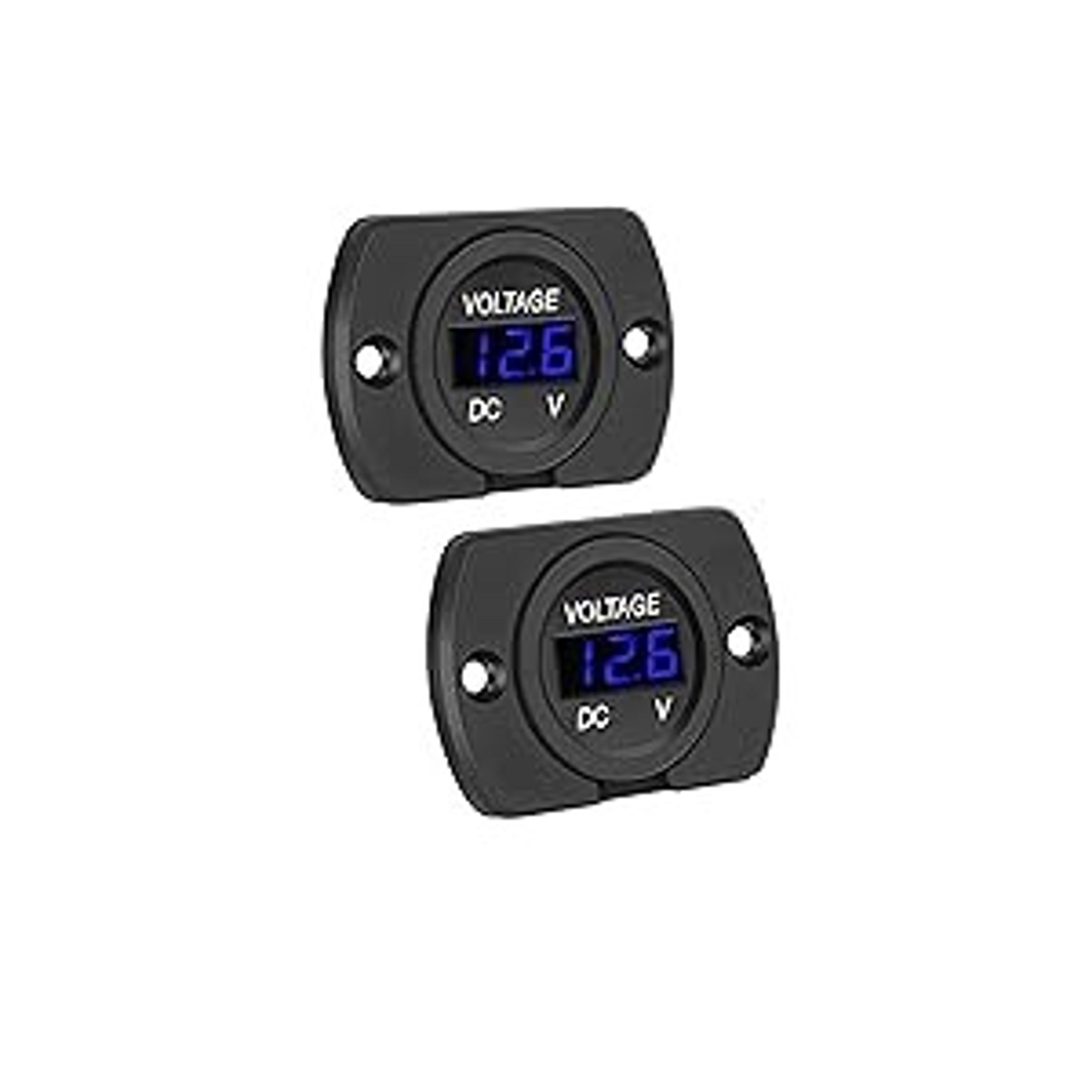 DC 5-100V 100A Volt Amp Meter with Hall Effect Current Sensor, Dual Display Bright LED, No Shunt Required, Ideal for Battery RV Solar ApplicationsGift