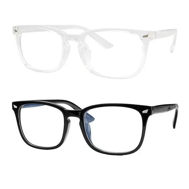 Anti-Blu-ray Glass for Computer Gaming/ TV / Phones, glasses for Office work/ Daily wear/ Social Gathering, Lightweight Eye glasses For Men Women