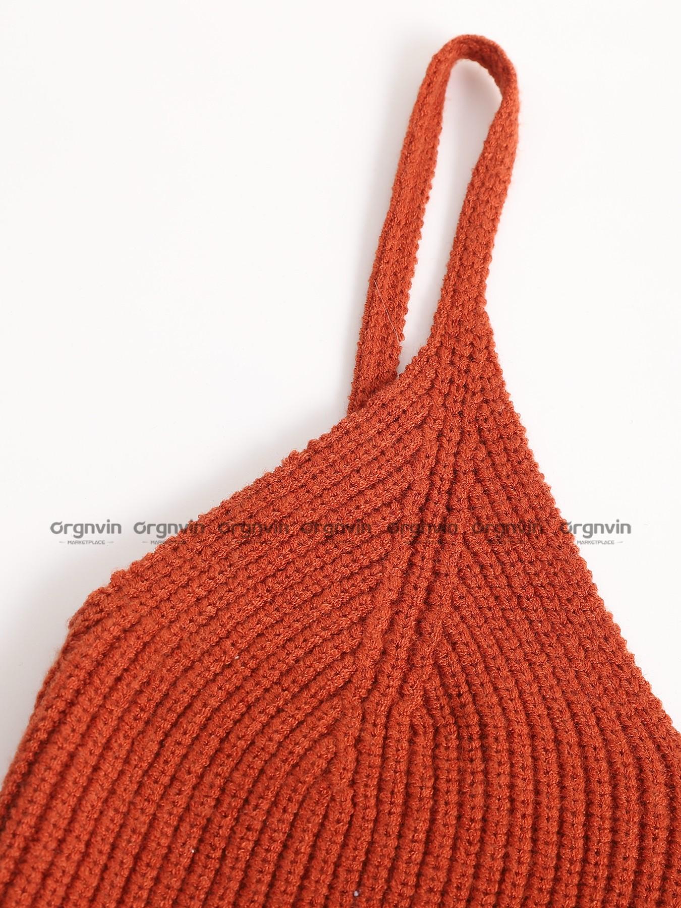 Women's Floral Embroidery Crop Sweater Vest, Boho Sleeveless Spaghetti Strap Knit Top for Daily Wear, Ladies Clothes for All Seasons, Floral Embroidery Cami