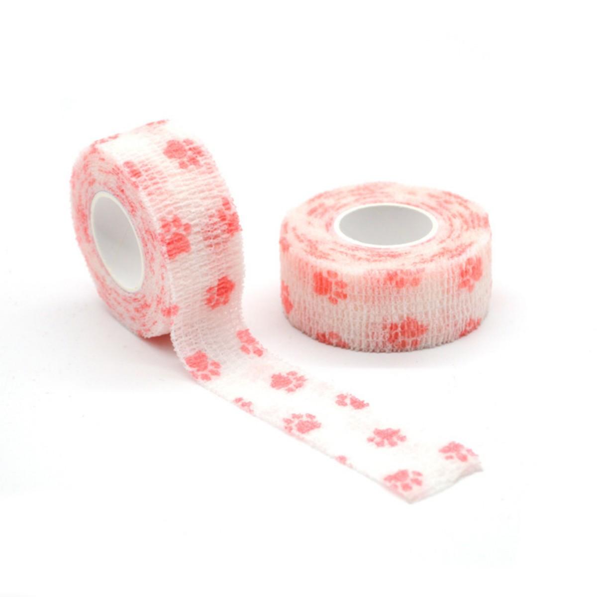 Elastic Self-Adhesive Bandage for Pets, Cute Design, Multiple Sizes Available, Ideal for Ankles, Hands, Knees, Paws, Dogs, Cats