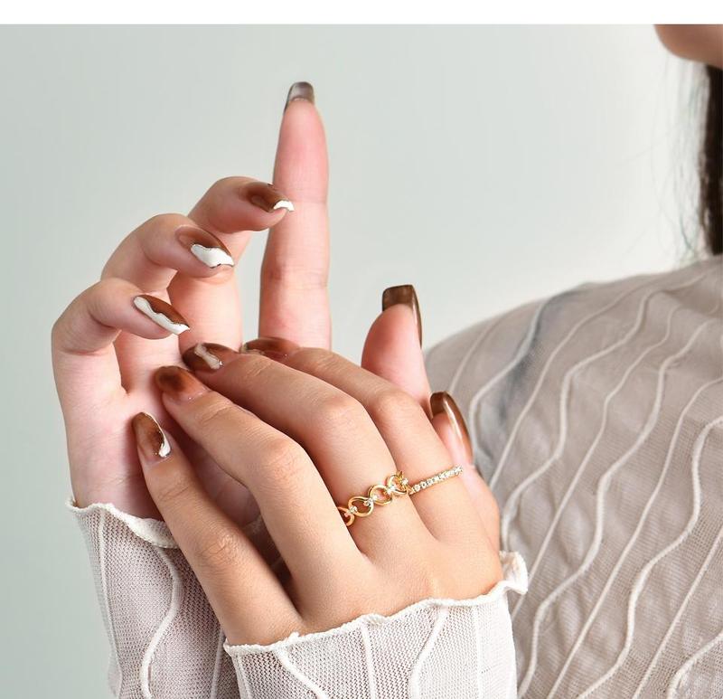 Synthetic Moissanite Rings Band Christmas Gift  Ring for Women Wedding Fine Jewelry Daily Wearing R033