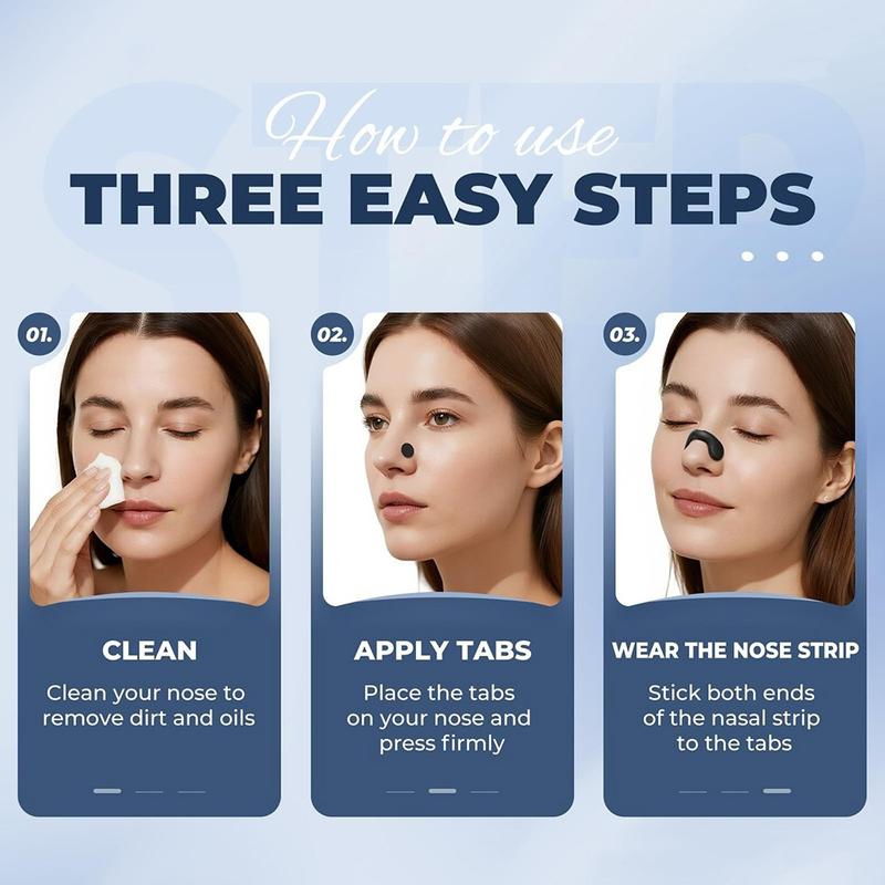 Upgraded Version Nasal Patches Set with 30 Days, High Adhesion Nasal Strips, Snoring Strips, Unisex Sleeping and Sport Nasal Dilator Kit Upgraded Version Nasal Patches Set with 30 Days, High Adhesion Nasal Strips, Snoring Strips, Unisex Sleeping and Sport Nasal Dilator Kit