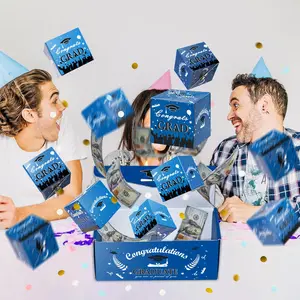 2026 Graduation Surprise Pop-Up Gift Box, Creative Folding Bounce Envelope, Luxury Paper Explosion Gift for Special Occasions