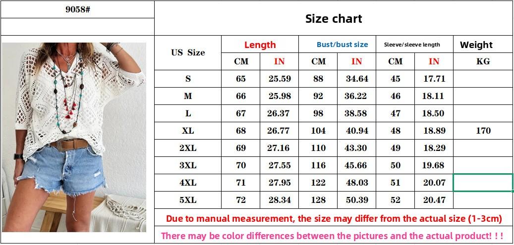 Women's Vintage-Style Knit Sweater, Spring/Summer V-Neck Diamond Pattern Hollow Bat Sleeve Ladies' Sweater Cardigan Knitwear