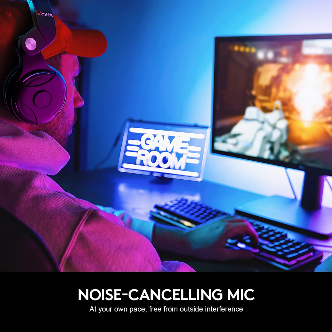 【live】Wireless Headset with Microphone for PC, Bluetooth Headset with Noise Canceling Microphone & HI-FI Stereo Sound, USB Wireless Headset for Laptop, 48 Hrs Working Time zihni  cheadphones Audio  Electronic headphones gaming earbuds