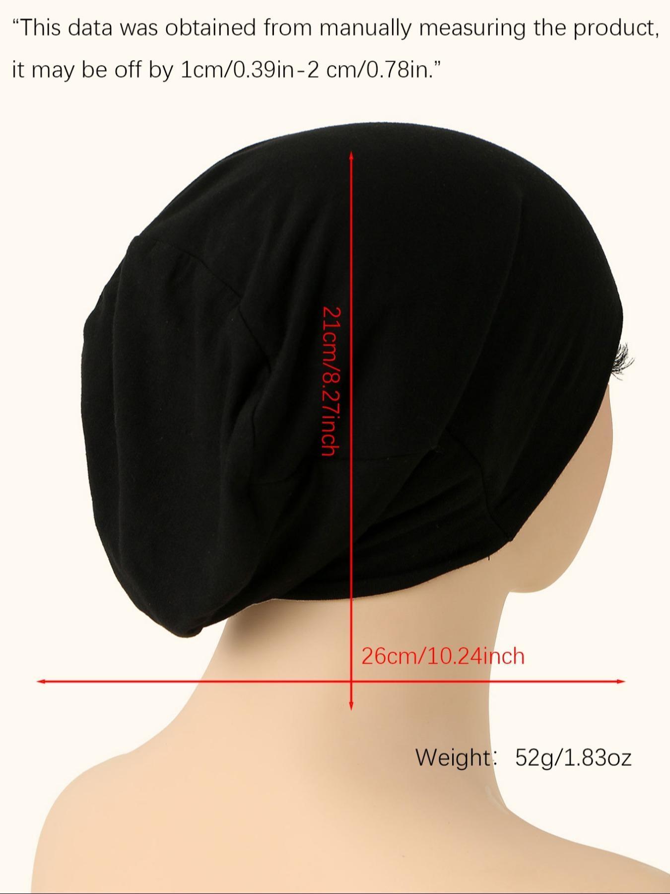1pc Fashionable Milk Silk Inner Hijab Cap, Elegant Breathable Underscarf for Women, Muslim Undercap , Daily Use, Prayer, Casual Wear, Sleep Hat
