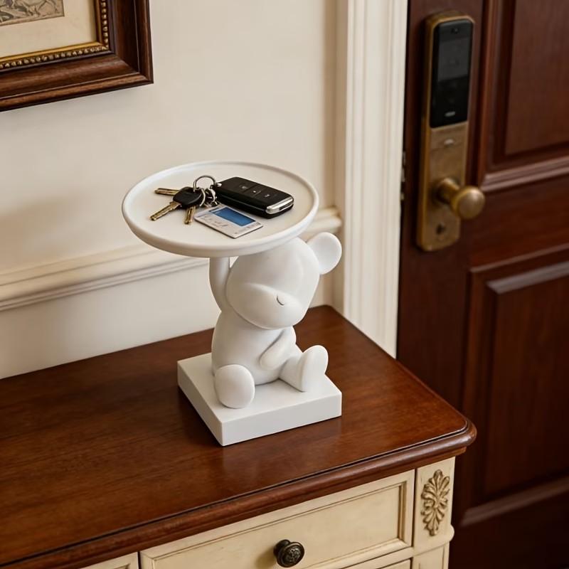 Bear Tray Jewelry Organizer, Perfect for Jewels, Keys, Wireless Earbuds, Small Items Storage, Home Decor, Memorial Gift, Birthday Present